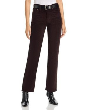 Rag & Bone Harlow Straight Corduroy Jeans - Black