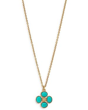 Capucine de Wulf Berry Clover Double Sided Charm Necklace, 16 - Metallic