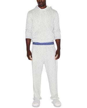 Skims Fleece Straight Leg Sweatpants - White