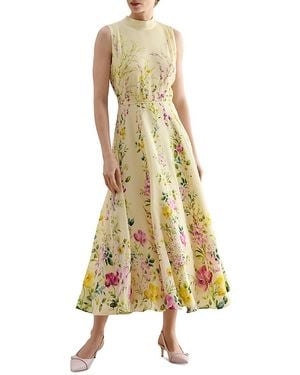 Hobbs Limited Edition Hartwell Silk Dress - Yellow