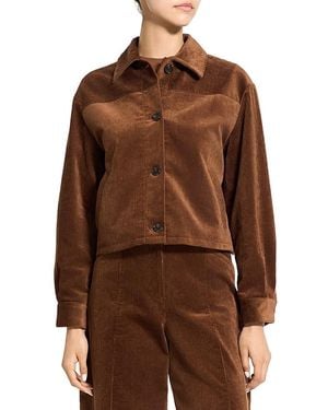 Theory Corduroy Shirt Jacket - Brown