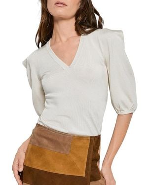 AS by DF Harper Knit Top - White