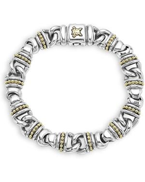 Lagos 18K & Sterling Anthem Beaded Link Bracelet - Metallic
