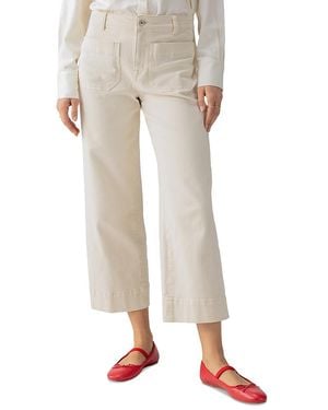 Sanctuary The Marine Cropped Wide Leg Pants - Natural