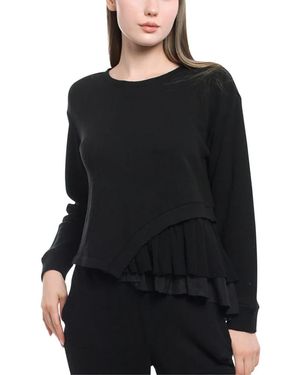 Wilt Clothing Mix Media Sweatshirt - Black