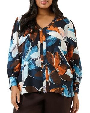Estelle Annette V Neck Shirt - Blue