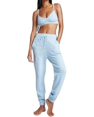 NEGATIVE Waffle Knit Jogger - Blue