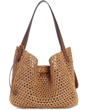 Rag & Bone River Large Paper Straw Tote Bag - Brown
