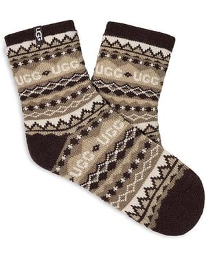 UGG Cressida Cozy Quarter Socks - Black