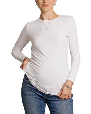 Nom Maternity Liv Long Sleeve Tee - Gray