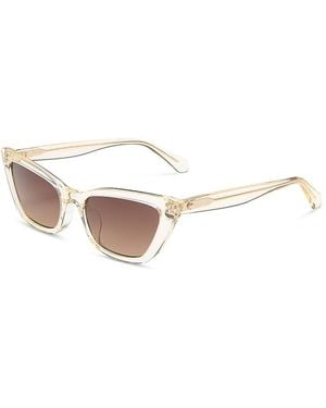 Kate Spade Genell Cat Eye Sunglasses, 52Mm - White