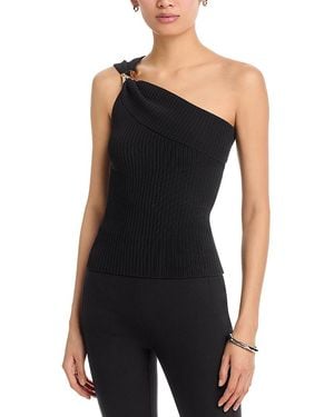 MILLY Sivan Asymmetrical Top - Black