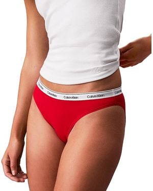 Calvin Klein Modern Logo Bikini - Red