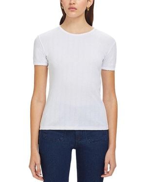 Goldie Lewinter Pointelle Tee - White