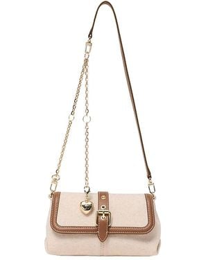 Maje Miss M Walk Canvas Crossbody - Natural
