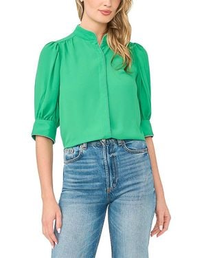 Cece Pearce Whipstitched Top - Green