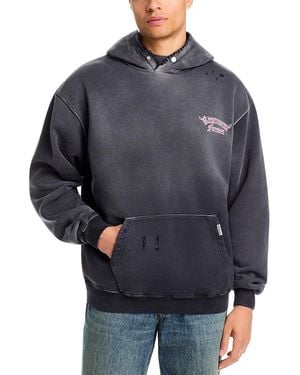 Represent Duality Oversized Fit Graphic Hoodie - Blue