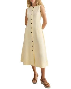 Hobbs Carmen Linen Dress - Natural