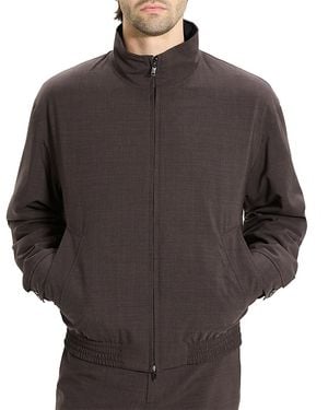 Theory Straight Collar Reversible Moto Jacket - Grey