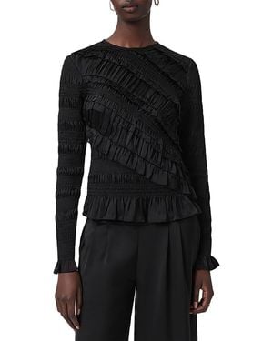 AllSaints Nyla Long Sleeve Top - Black