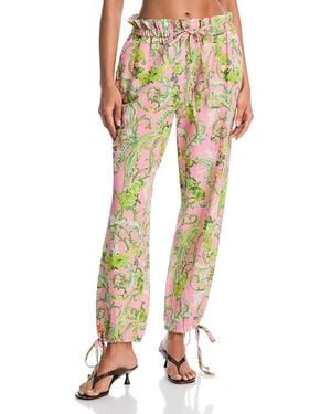 Coniglio Palm Beach Royal Birds Beach Pants - Yellow