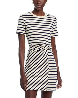 Tanya Taylor Short Sleeve Short Cody Dress - White