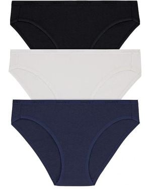 DKNY Table Top Cotton Bikini 3Pk - Blue