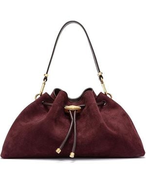 Jimmy Choo Cinch Suede Shoulder Bag - Purple
