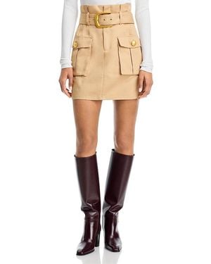 L'Agence Maelis Paperbag Mini Skirt - Natural