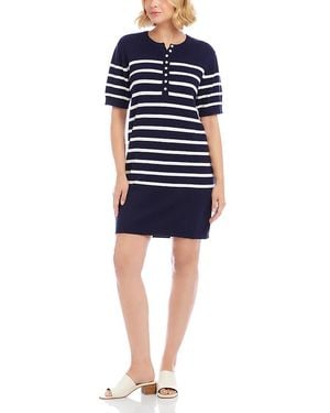 Karen Kane Short Sleeve Contrast Midi Dress in Black | Lyst Karen Kane Short Sleeve Contrast Midi Dress in Black | Lyst