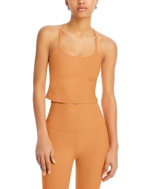 Beyond Yoga Spacedye Slim Racerback Cropped Tank - Orange