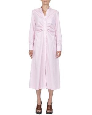 Callas Milano Genny Long Sleeve Shirt Dress - Pink