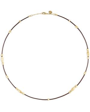 Anabel Aram Milos Multi Beaded Necklace, 16-17 - Metallic