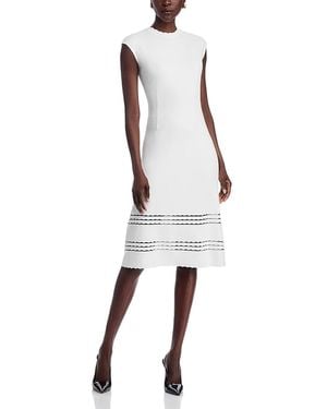 Misook Cap Sleeve Midi Dress - Multicolor