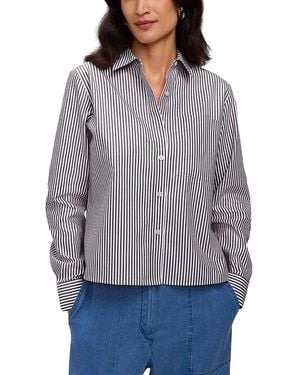 Foxcroft Jodie Stripe Shirt - Gray