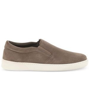BOGGI Suede Leather Slip On Sneakers - Brown