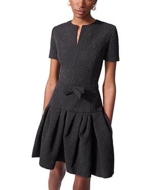Carolina Herrera Brocade Mini Dress - Black