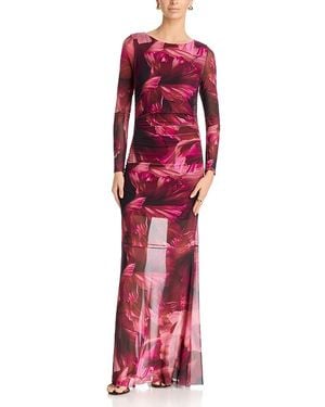 Johnny Was Diovanna Ruched Maxi Dress - Red
