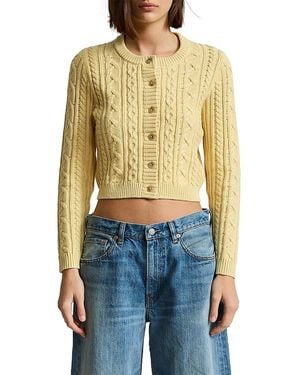 Denimist Riley Crewneck Cardigan Sweater - Blue
