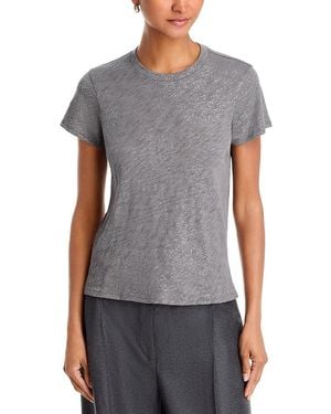 ATM Slub Schoolboy Tee With Foil - Gray