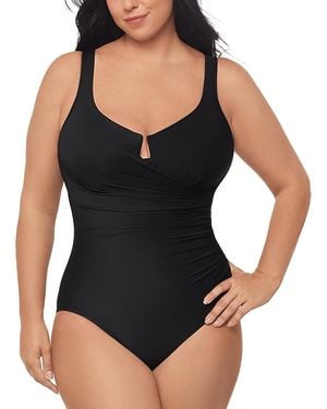 Miraclesuit Escape Drape One Piece Swimsuit - Black