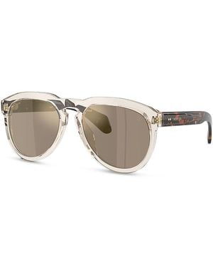 Moncler Isopleth Aviator Sunglasses, 56Mm - Multicolor