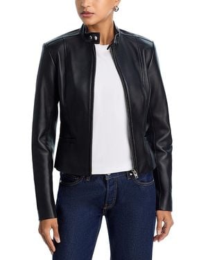 A.L.C. A. L.C. Marlowe Leather Jacket - Blue