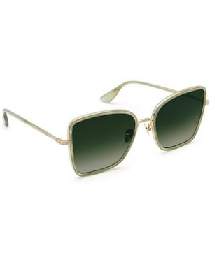 Krewe Jolene Butterfly Sunglasses, 59Mm - Green