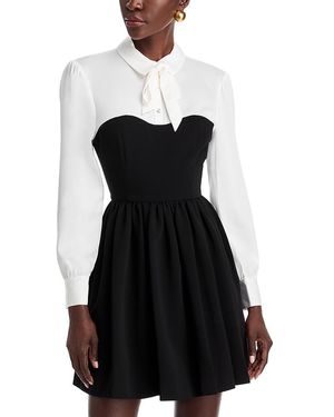 Cinq À Sept Naska Color Blocked Dress - Black