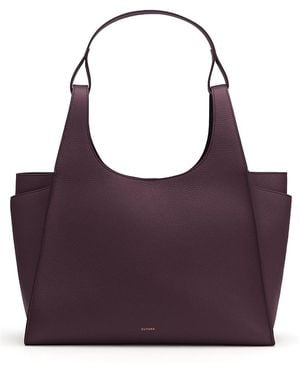 Cuyana Double Loop Satchel - Purple