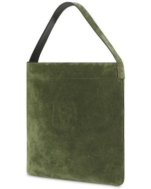 Gerard Darel Lady Gd Suede Leather Tote - Green