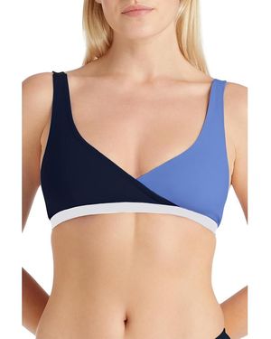 VALIMARE Carmel Colorblock Bikini Top - Blue