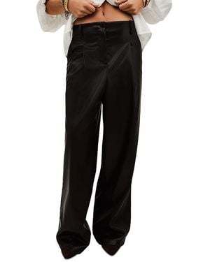 Ba&sh Rami Faux Leather Trousers - Black