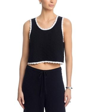 French Connection Teddy Diamond Knit Cami - Blue